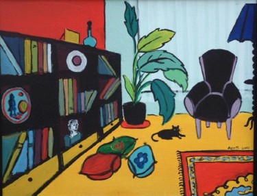 Pittura intitolato "sweet home" da Ayse Kumbasar, Opera d'arte originale
