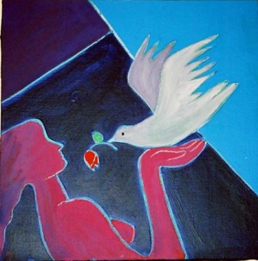 Peinture intitulée "Hope" par Ayse Kumbasar, Œuvre d'art originale