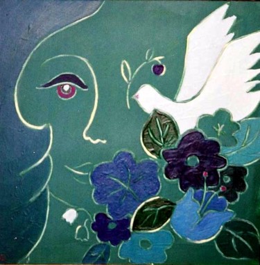 Painting titled "Love" by Ayse Kumbasar, Original Artwork