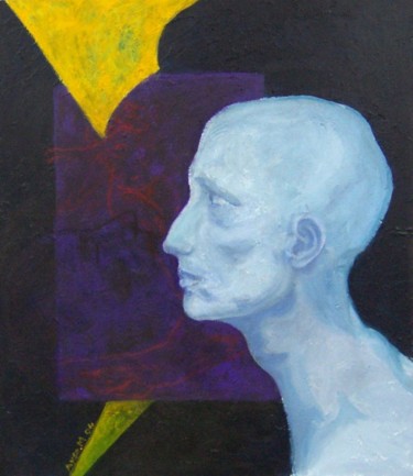 Schilderij getiteld "Man" door Ayse Kumbasar, Origineel Kunstwerk