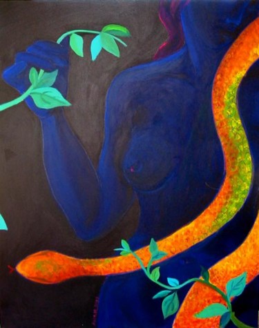 Painting titled "Eve" by Ayse Kumbasar, Original Artwork