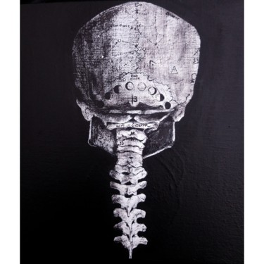 Картина под названием "Skull Stars" - Ayşe Taşdelen, Подлинное произведение искусства, Акрил