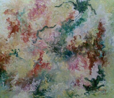 Malerei mit dem Titel "Flowers" von Aytac Sisman, Original-Kunstwerk, Öl