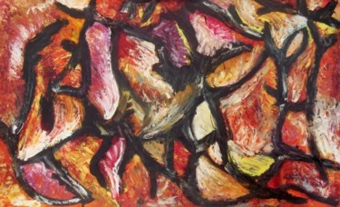 Malerei mit dem Titel "Emotional Regression" von Aytac Sisman, Original-Kunstwerk, Öl