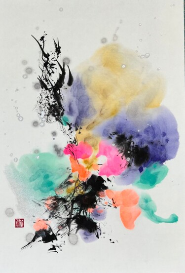 Painting titled "Living earth" by Ayumi, Original Artwork, Pigments