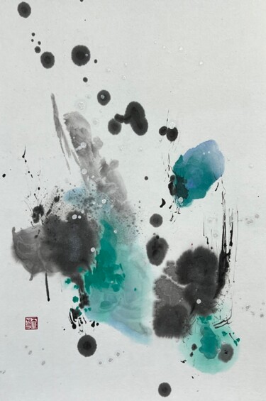 Painting titled "序章　The beginning" by Ayumi, Original Artwork, Pigments