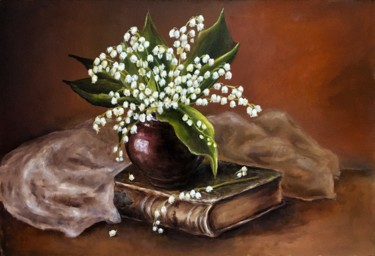 Картина под названием "«Звенящая нежность…" - Валерия Азамат, Подлинное произведение искусства, Масло