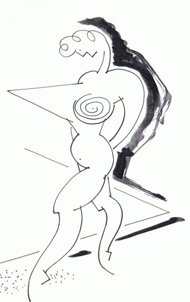 Drawing titled "03" by Lucien Azam, Original Artwork