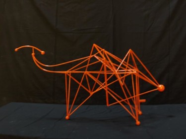 Sculpture intitulée "le chameau de Ghisey" par Lucien Azam, Œuvre d'art originale