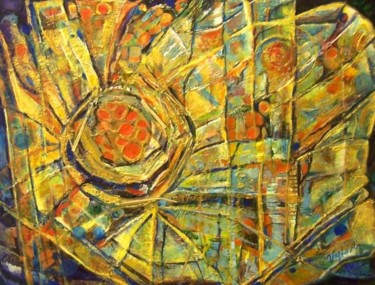 Pintura intitulada "The Nest" por Azar Vaghefi, Obras de arte originais, Óleo