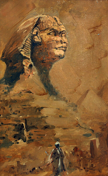 Картина под названием "Egypt" - Azat Myradov, Подлинное произведение искусства, Масло