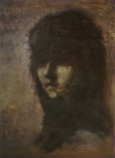 Painting titled "La fille de nulle p…" by Azat Pogosian, Original Artwork, Oil