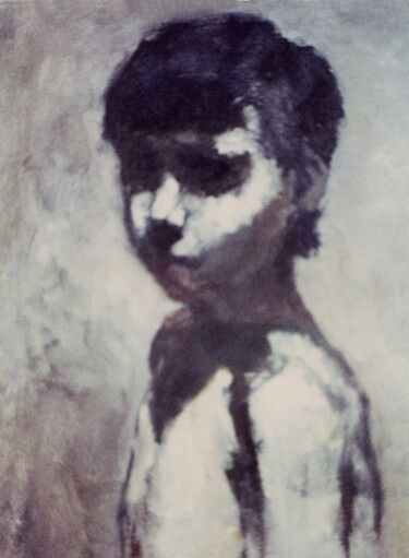 Peinture intitulée "Le garçon de nulle…" par Azat Pogosian, Œuvre d'art originale, Huile