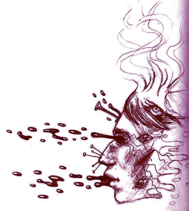 Disegno intitolato "Wise man" da Azathoth, Opera d'arte originale, Matita