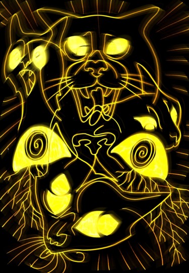 Рисунок под названием "Insane" - Azathoth, Подлинное произведение искусства, Маркер