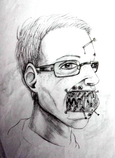 Desenho intitulada "Dentiste" por Azathoth, Obras de arte originais, Lápis