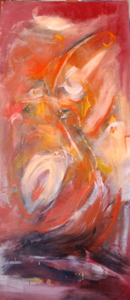 Painting titled "The Tornado" by Azdine Bendra, Original Artwork, Oil