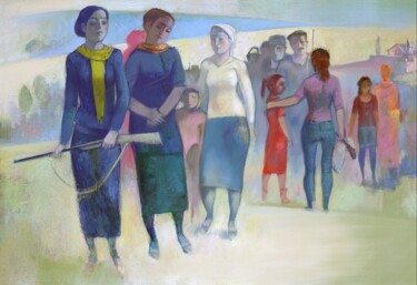 Pintura intitulada "The resistance" por Azeriman, Obras de arte originais, Acrílico
