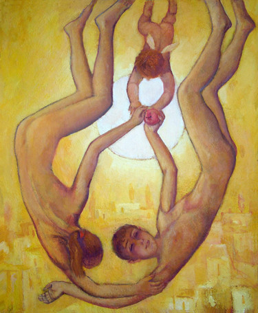 Malerei mit dem Titel "The dreaming" von Azeriman, Original-Kunstwerk, Acryl