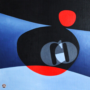 제목이 "GO"인 미술작품 Andreas Zimmermann로, 원작, 기름 판지에 장착됨