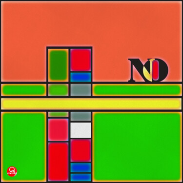 Digitale Kunst mit dem Titel "NO (digital)" von Andreas Zimmermann, Original-Kunstwerk, Fotomontage