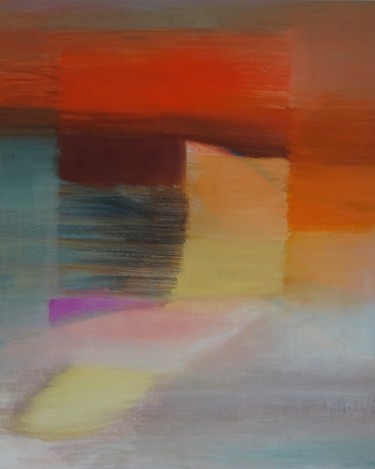 Pintura intitulada "Terrasse" por Agnes Zirke, Obras de arte originais, Óleo