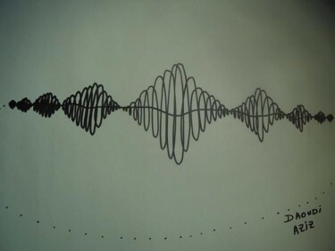 Peinture intitulée "trajectoire de phot…" par Aziz Daoudi, Œuvre d'art originale