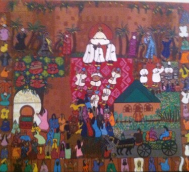Peinture intitulée "Marrakech" par Aziza El Aabidi, Œuvre d'art originale