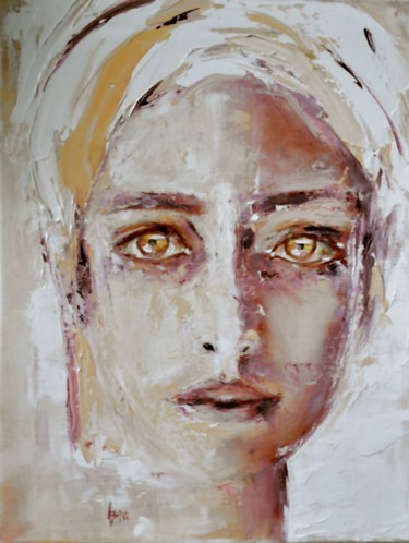 Peinture intitulée "Oro" par Azra Descoins, Œuvre d'art originale, Huile