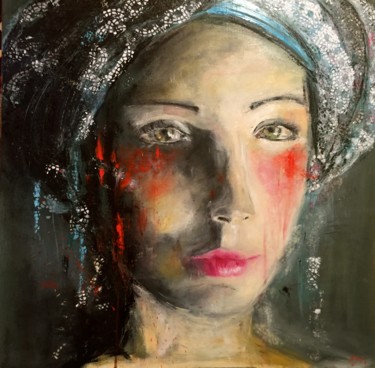 Pittura intitolato "Novembre" da Azra Descoins, Opera d'arte originale, Olio