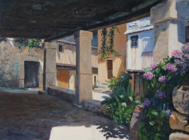 Painting titled "Après-midi à Mogarr…" by Azucena, Original Artwork, Acrylic