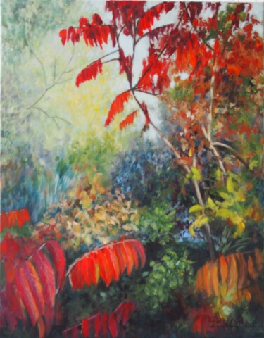 Peinture intitulée "Folies d'automne" par Azucena, Œuvre d'art originale, Acrylique Monté sur Châssis en bois