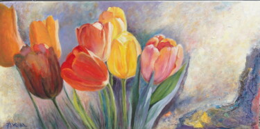 Painting titled "Gaieté du Printemps" by Azucena, Original Artwork, Oil