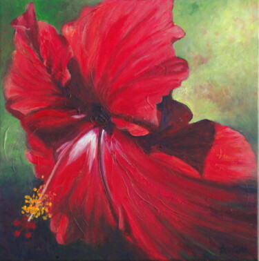 Painting titled "Gloire du jardin" by Azucena, Original Artwork, Oil