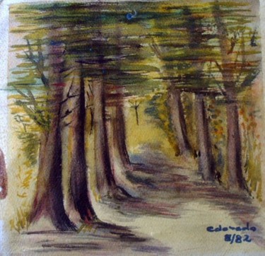 Pintura titulada "THE FOREST." por Mary Carmen Diez Colorado, Obra de arte original