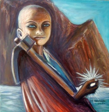 Pintura titulada "EL NIÑO DE LA ESTRE…" por Mary Carmen Diez Colorado, Obra de arte original