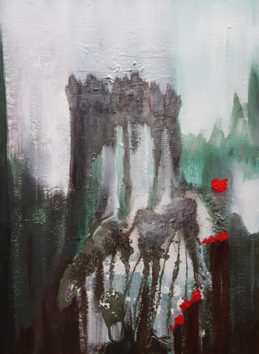 Painting titled "TORRE" by Azzedine Roua, Original Artwork, Acrylic