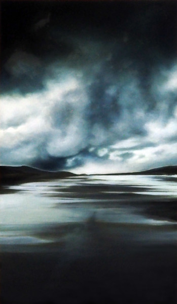 绘画 标题为“Loch Dhu (En gaéliq…” 由B. Alexis, 原创艺术品, 油