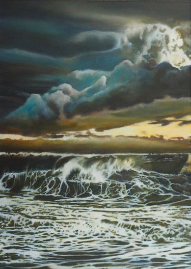 Painting titled "UHAINA" by B. Alexis, Original Artwork, Oil