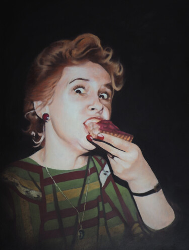 Pintura titulada "Paulette Chevalier,…" por B. Alexis, Obra de arte original, Oleo