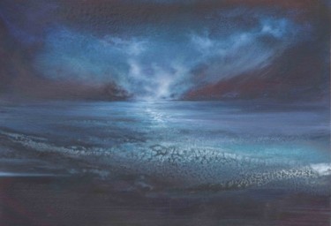 Painting titled "LOCH NESS." by B. Alexis, Original Artwork, Oil