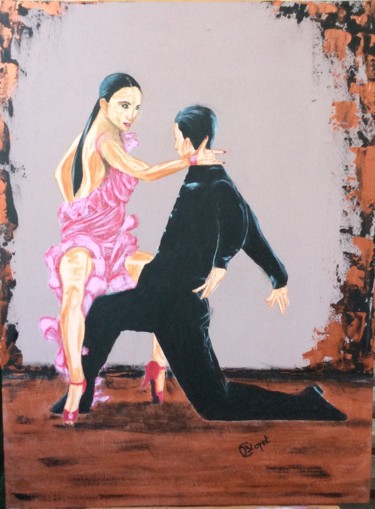 Painting titled "Samba" by Chrystèle Bloyet, Original Artwork, Acrylic
