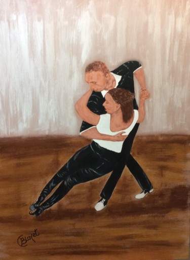 Painting titled "Kizomba" by Chrystèle Bloyet, Original Artwork, Acrylic