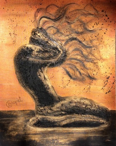 Peinture intitulée "Fragment masculin" par Chrystèle Bloyet, Œuvre d'art originale, Acrylique