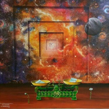 Peinture intitulée "My concept of Exten…" par Dr B Kandar, Œuvre d'art originale, Acrylique