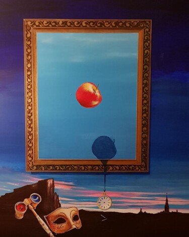 Painting titled "Gravity" by Dr B Kandar, Original Artwork, Acrylic