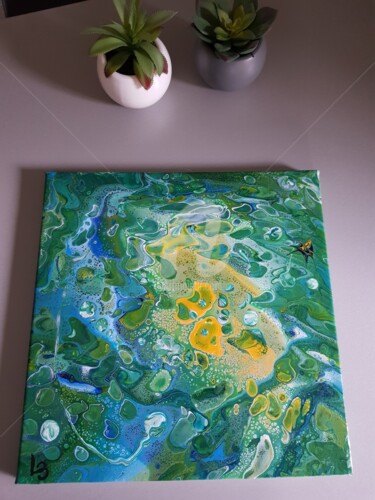 Painting titled "OCEAN" by B.L, Original Artwork, Acrylic