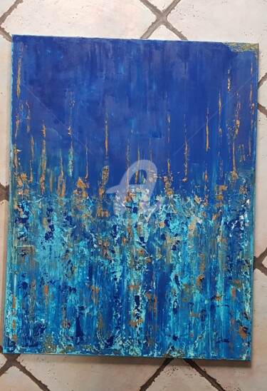 Peinture intitulée "BLUE" par B.L, Œuvre d'art originale, Acrylique