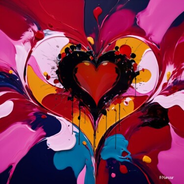 Digital Arts titled "Visual Love" by B.Mansour, Original Artwork, 2D Digital Work