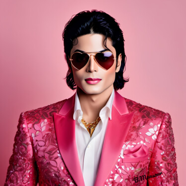 Arte digital titulada "Michael Jackson" por B.Mansour, Obra de arte original, Trabajo Digital 2D